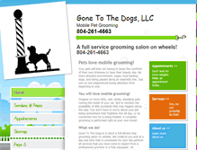 Tablet Screenshot of gonetothedogsva.com